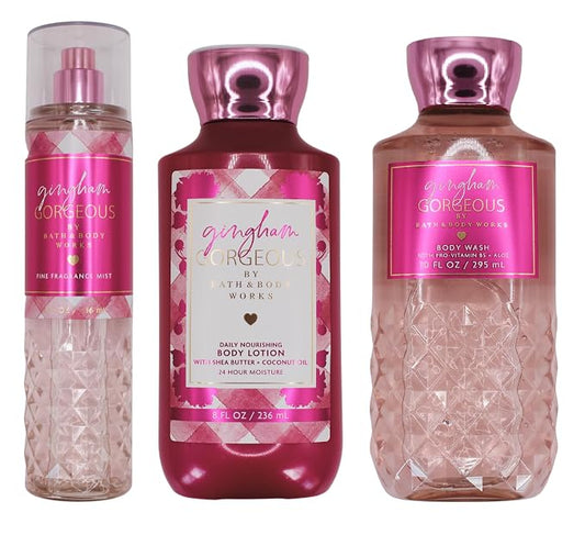 GINGHAM GORGEOUS Bath & Body Works 3 Step Body Care Set product image 1