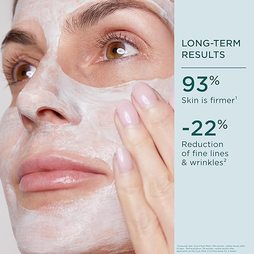 CLARINS Cryo-Flash Face Mask lifestyle skincare routine image for radiance and lifted-looking skin