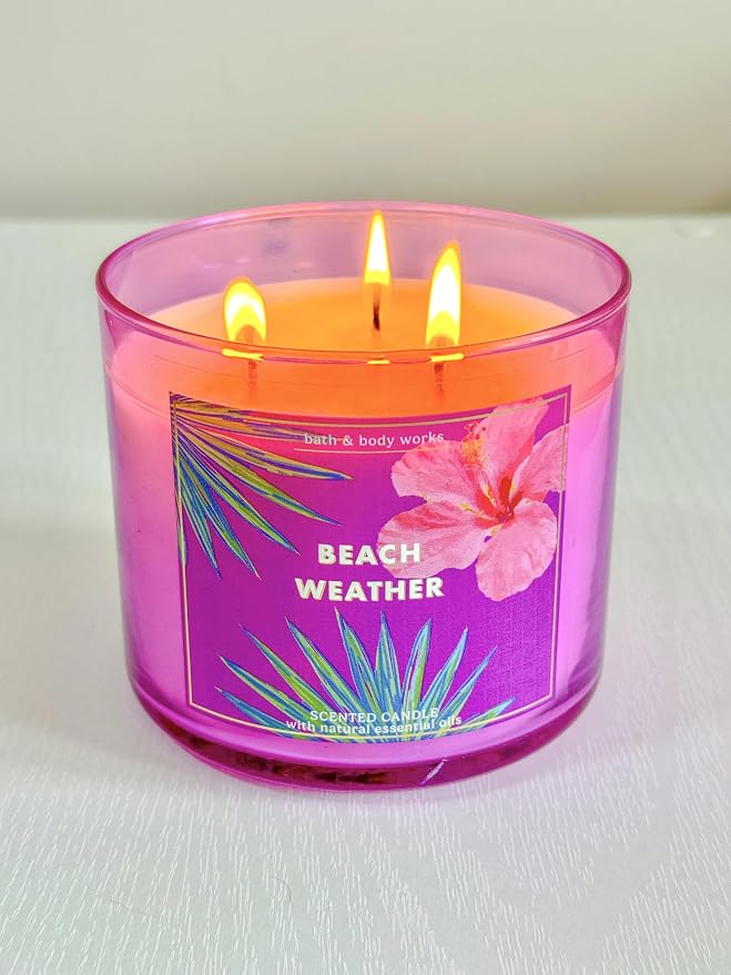 BEACH WEATHER Bath & Body Works 3 Wick Candle alternate view 2