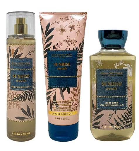 Bath & Body Works SUNRISE WOODS Body Care Set