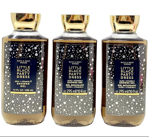 Little Black Party Dress Bath & Body Works Shower Gel 3 Pack