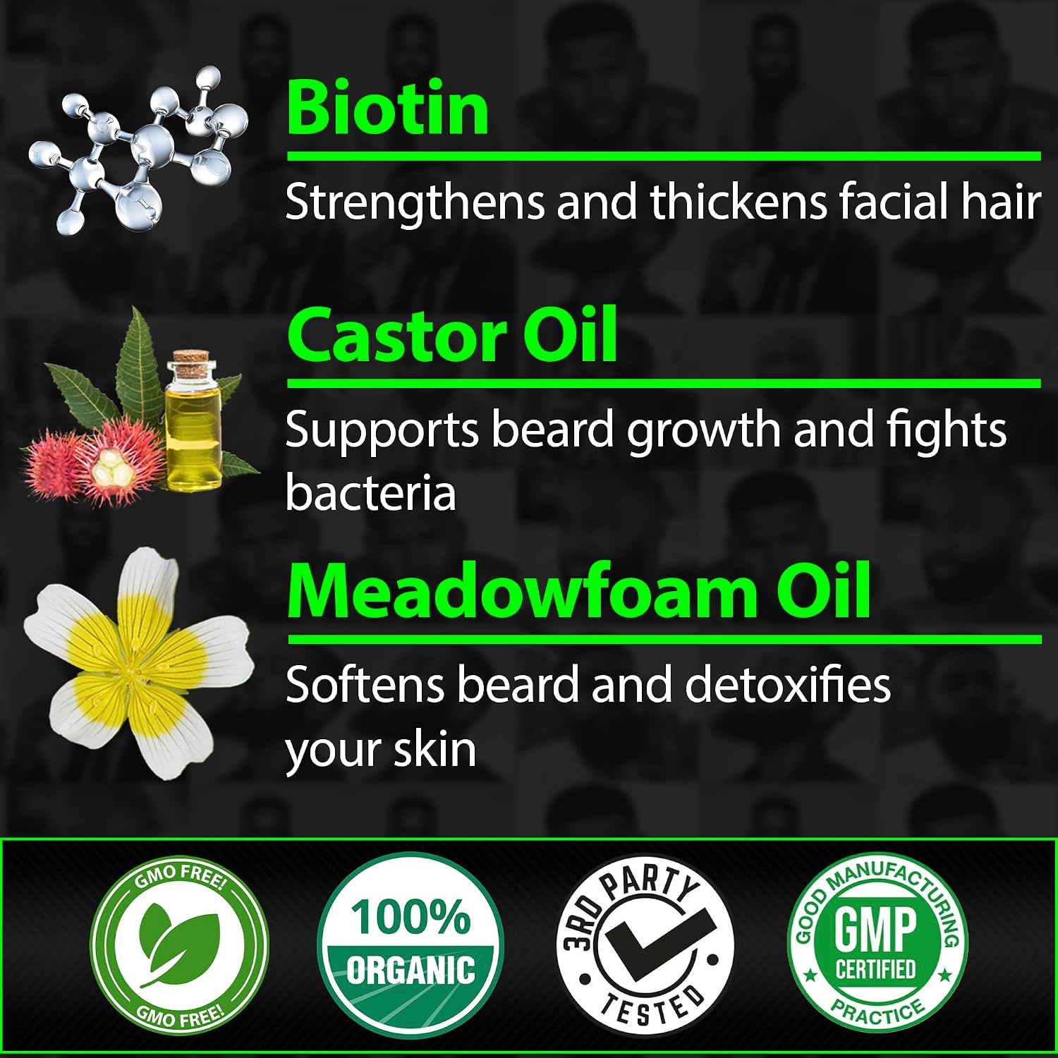 BBS BEST BEARD STUFF 2X Thickening Biotin Beard Balm and Mustache Wax product image 6