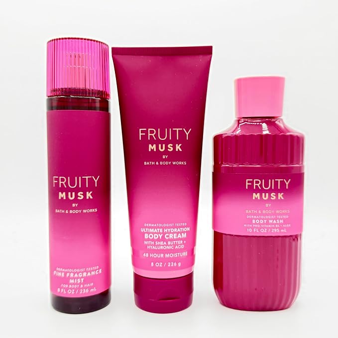 Bath & Body Works FRUITY MUSK Body Care Set