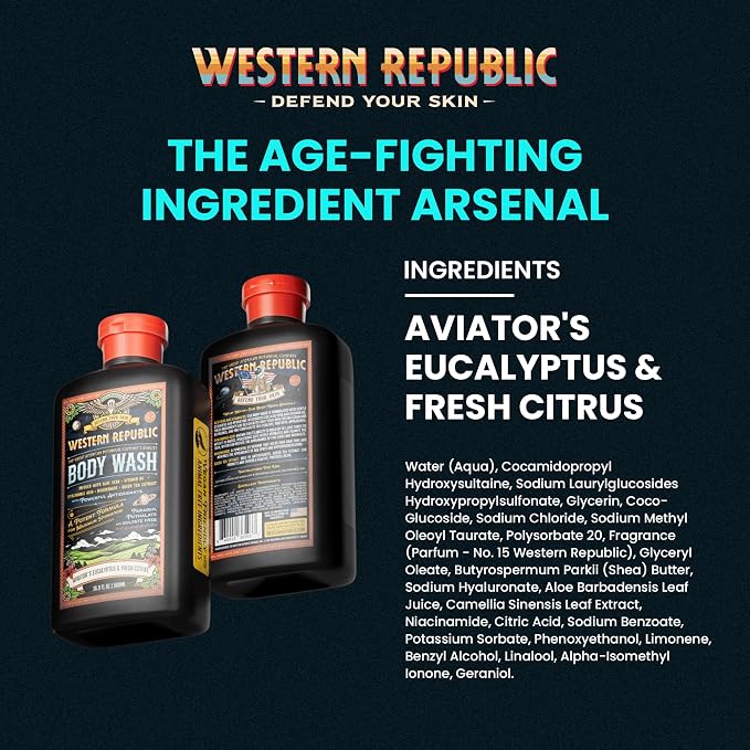 Western Republic Aviator’s Eucalyptus & Citrus Body Wash 2-Pack - product image 2