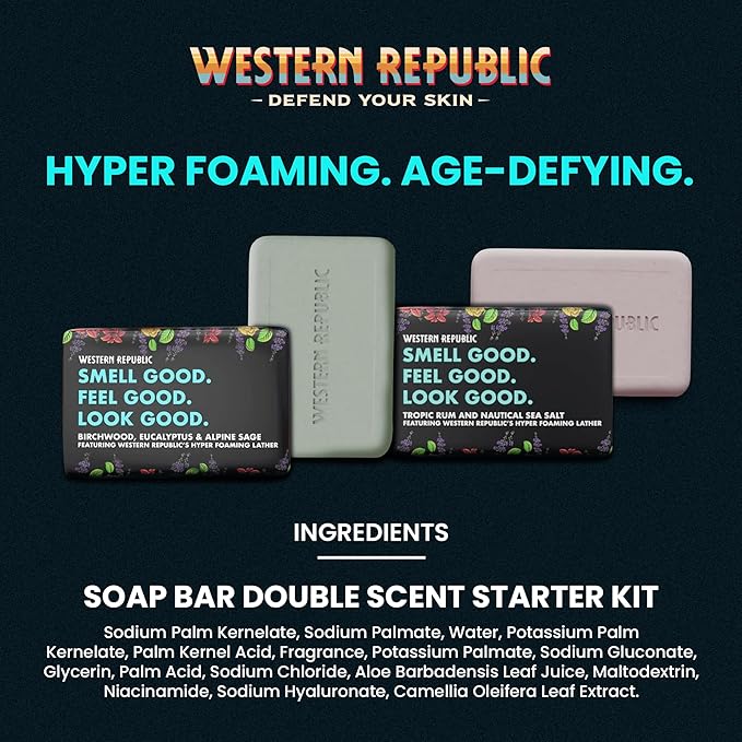 Western Republic Double Scent Men’s Soap Bar 2-Pack - product image 2