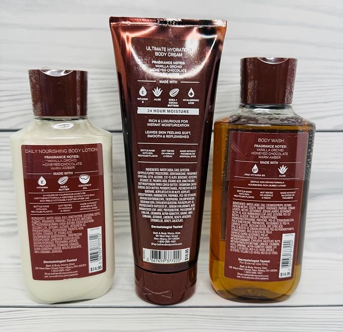 Bath & Body Works CHOCOLATE AMBER Body Care Set - alternate view 3