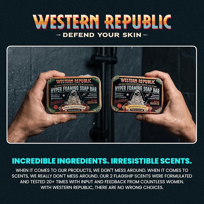 Western Republic Double Scent Men’s Soap Bar 2-Pack - product image 5
