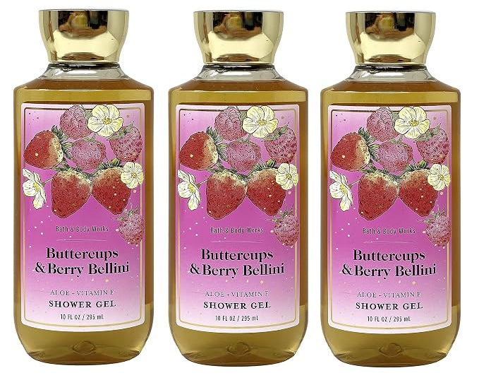 Bath & Body Works BUTTERCUPS & BERRY BELLINI Shower Gel