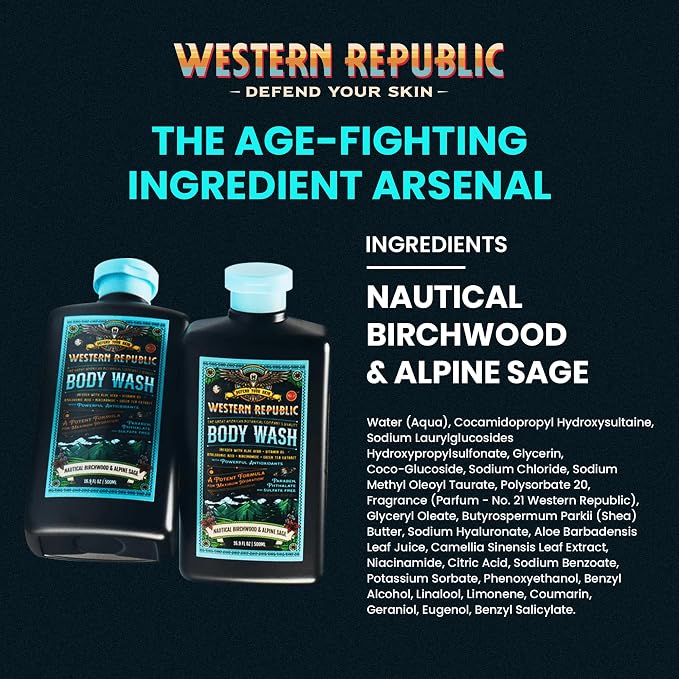 Western Republic Nautical Birchwood Body Wash 2-Pack - product image 2