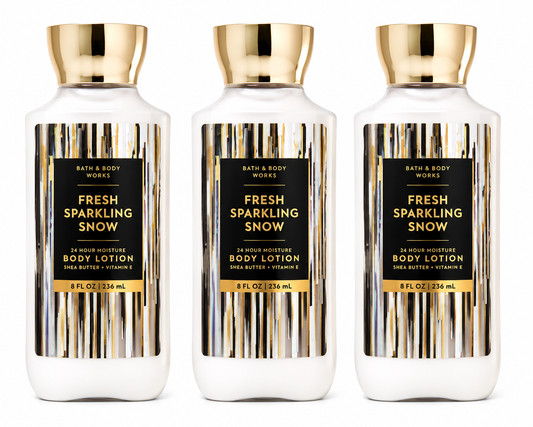 FRESH SPARKLING SNOW Bath & Body Works Body Lotion 2 Pack