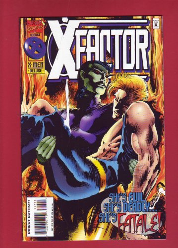 Front cover of X-Factor #113 — X-Men Deluxe, published by Marvel Comics, 1995, mint condition ungraded collectible comic book