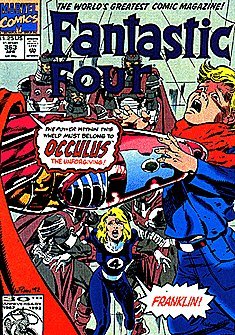 Front cover of Fantastic Four #363, published by Marvel Comics, 1992, mint condition ungraded collectible comic book