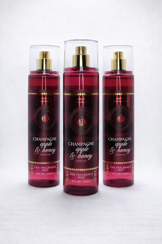 Champagne Apple & Honey Fragrance Mist 8 Fl Oz / 236 Ml / 236 Ml (Pack Of 3)