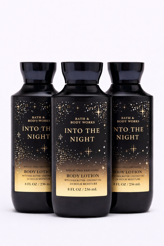 INTO THE NIGHT BODY LOTION 8 OZ 236 ML PACK OF 3 Bath & Body Works Body Lotion 3-Pack – 8 oz Each | My Wrinkles Gone
