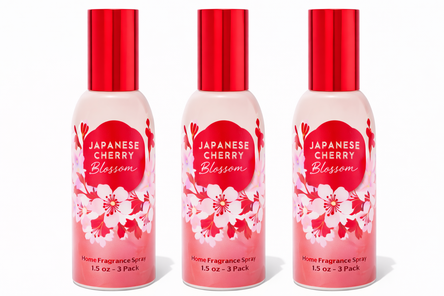 Japanese Cherry Blossom Room Spray 3-Pack | Long-Lasting Home Fragrance