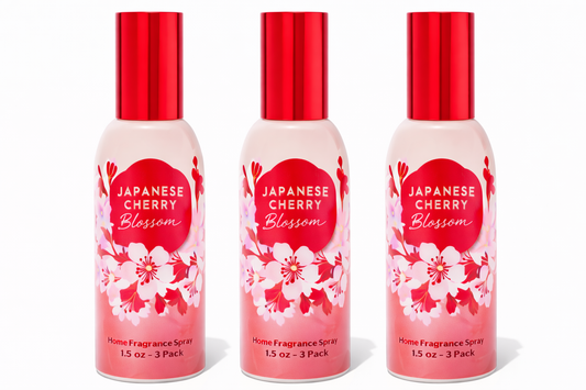 Japanese Cherry Blossom Room Spray 3-Pack | Long-Lasting Home Fragrance