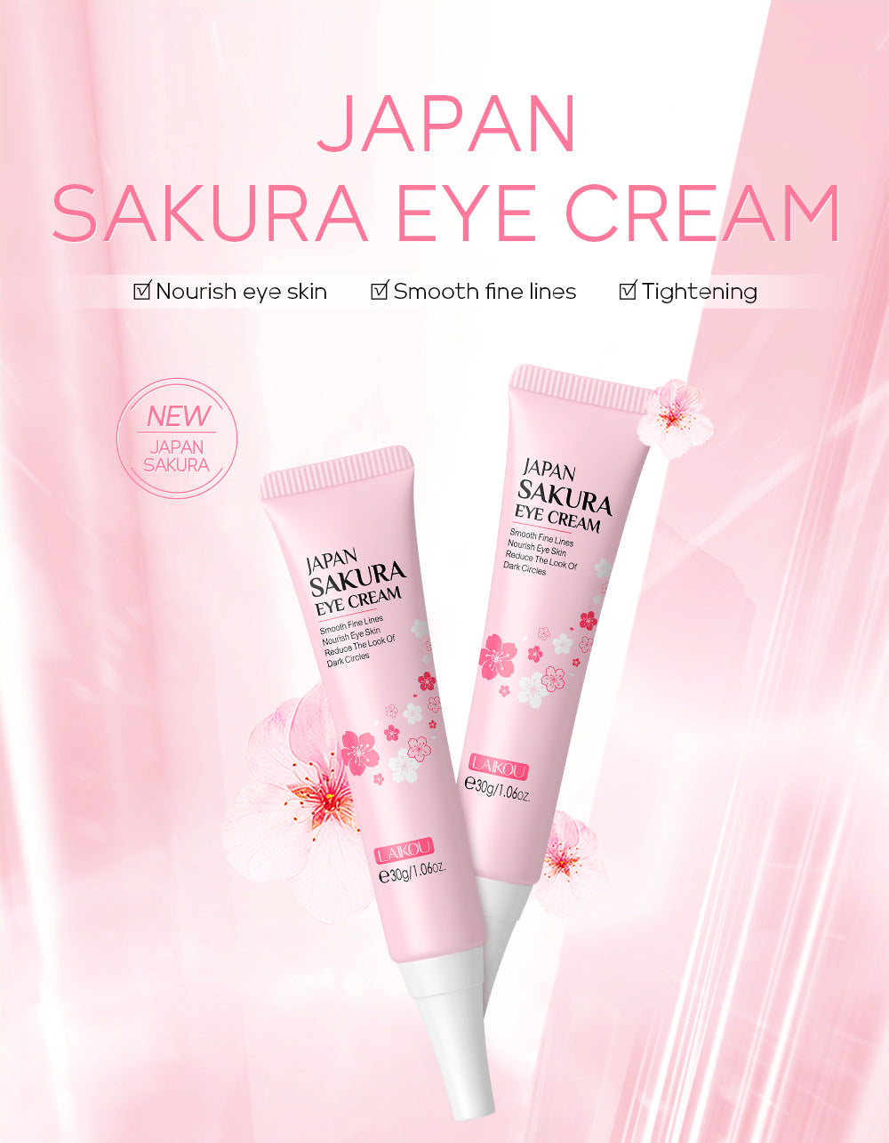 Brightening eye cream for tired eyes and daily skincare routine