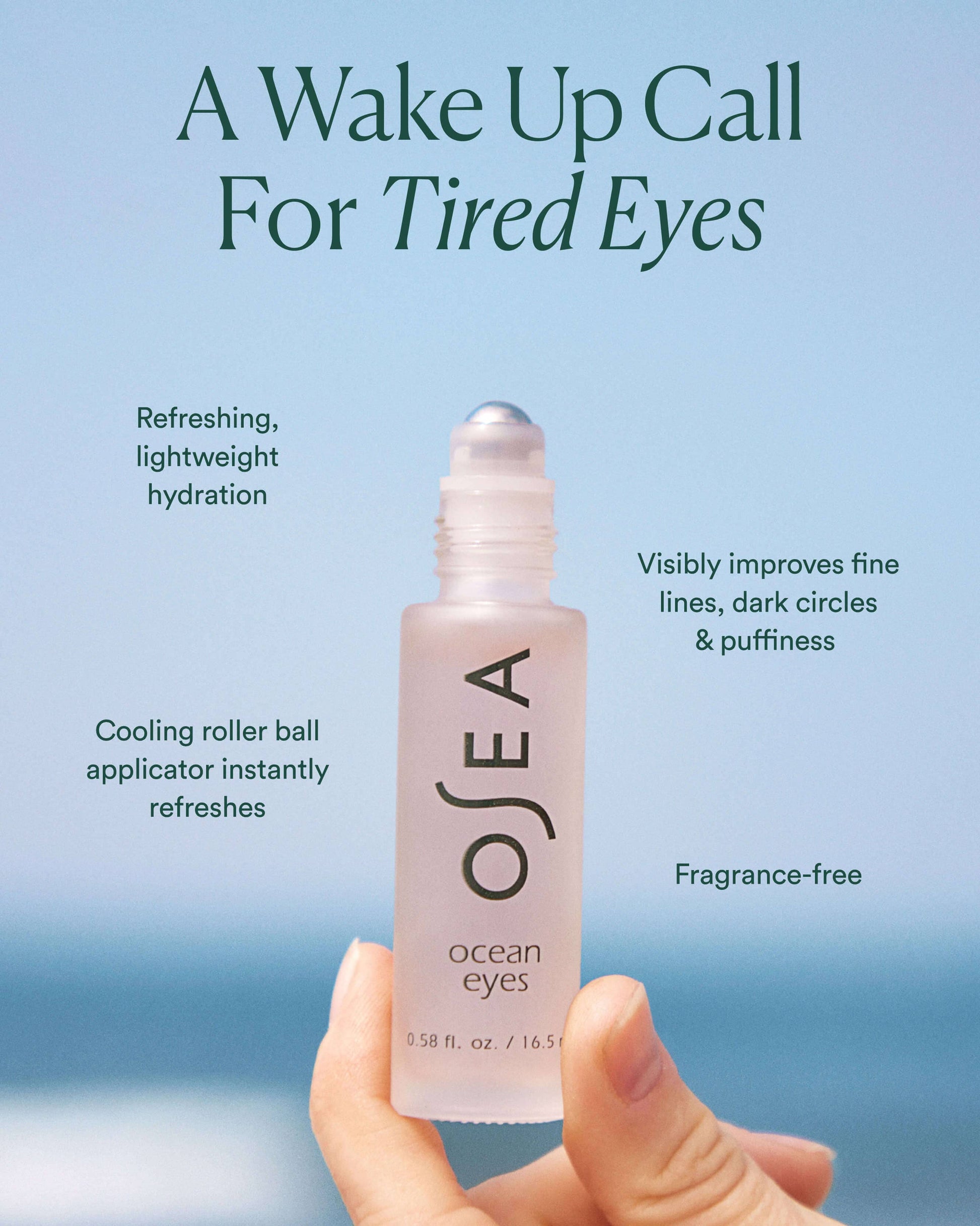 OSEA Ocean Eyes Age-Defying Eye Serum ingredients or lifestyle product image for OSEA clean beauty shoppers at My Wrinkles Gone