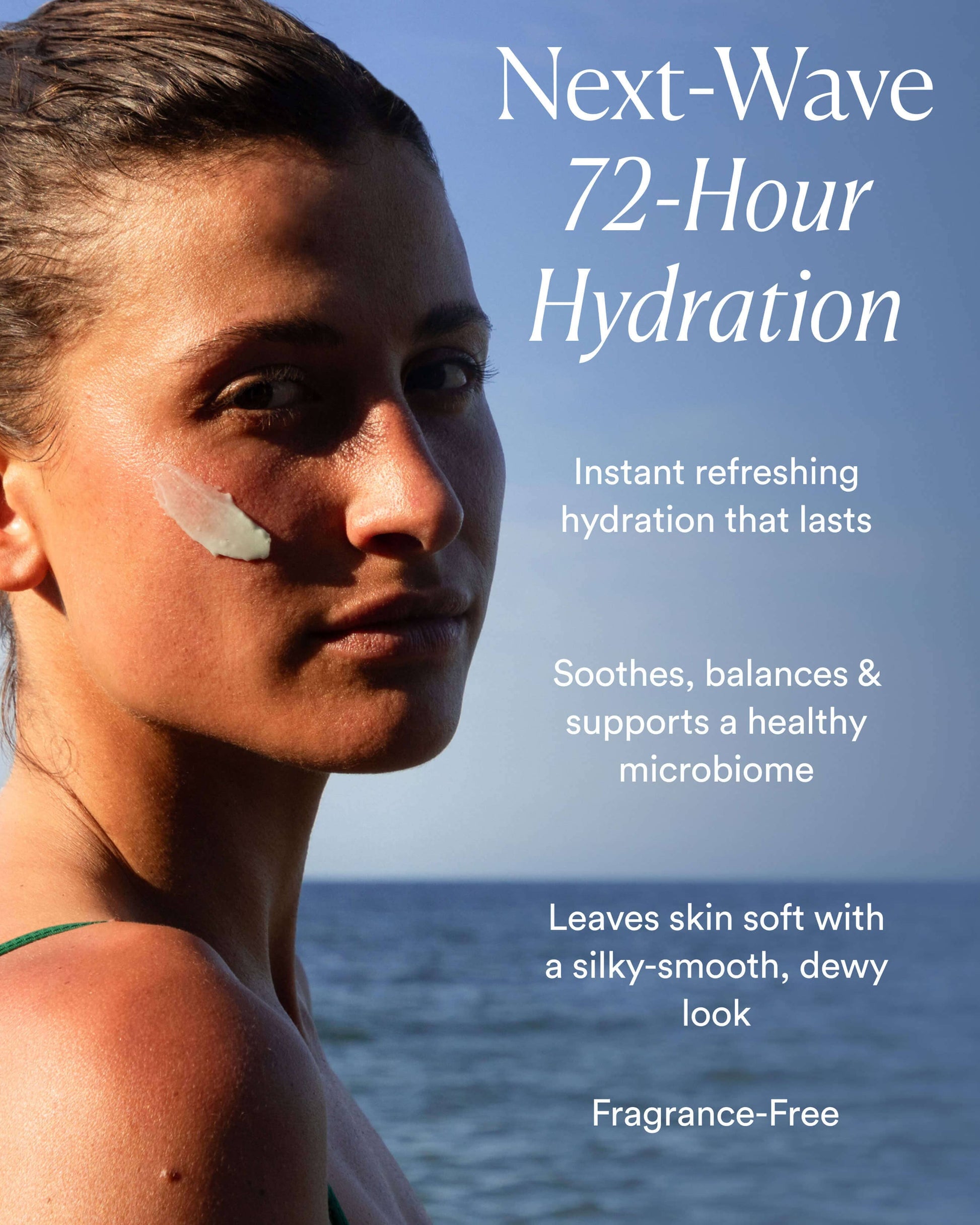 OSEA Seabiotic Water Cream benefits and routine image for OSEA clean beauty shoppers at My Wrinkles Gone