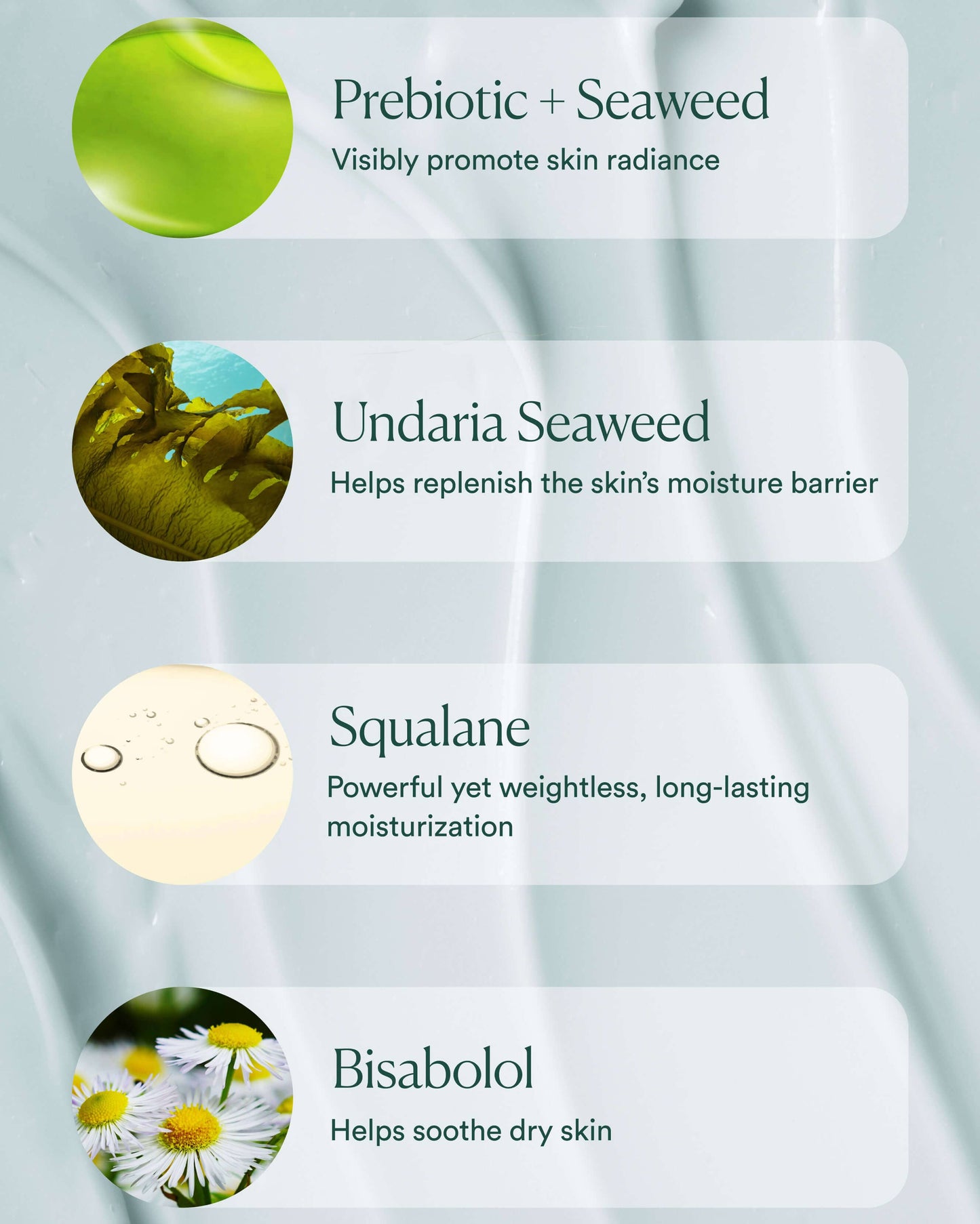 OSEA Seabiotic Water Cream ingredients or lifestyle product image for OSEA clean beauty shoppers at My Wrinkles Gone