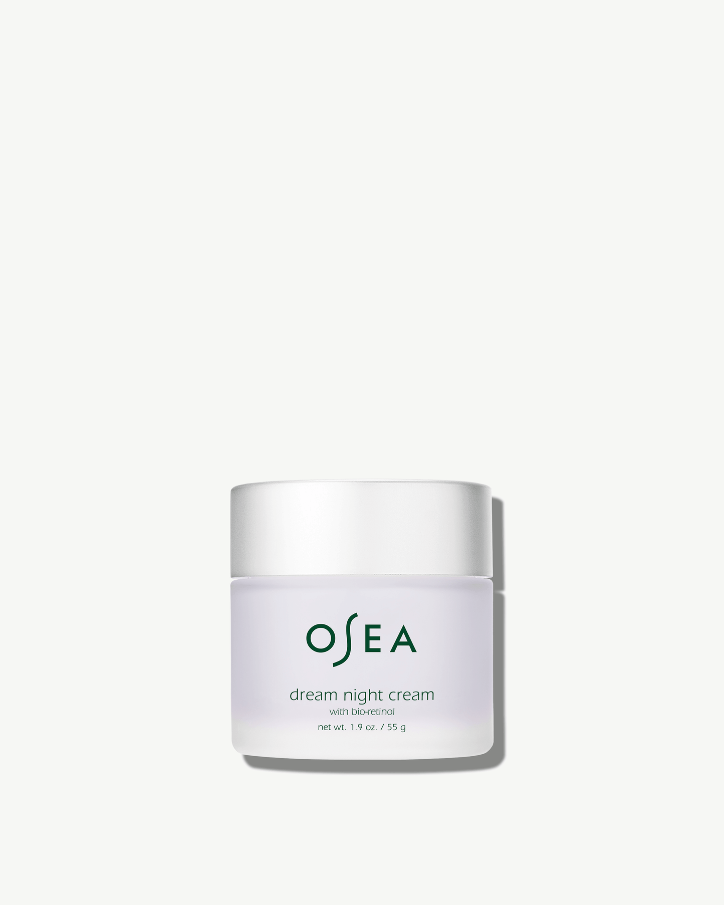 OSEA Dream Night Cream with Bio-Retinol product bottle front view for OSEA clean beauty shoppers at My Wrinkles Gone