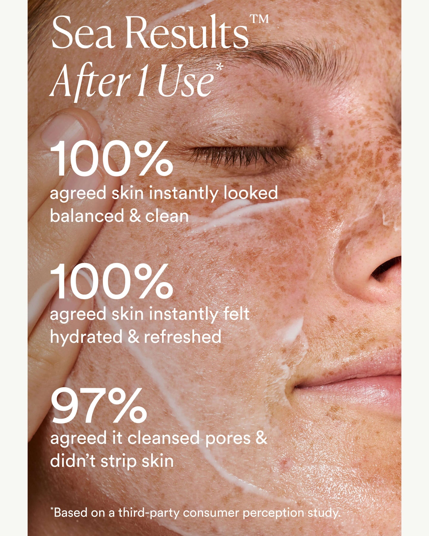 OSEA Ocean Cleanser benefits and routine image for OSEA clean beauty shoppers at My Wrinkles Gone