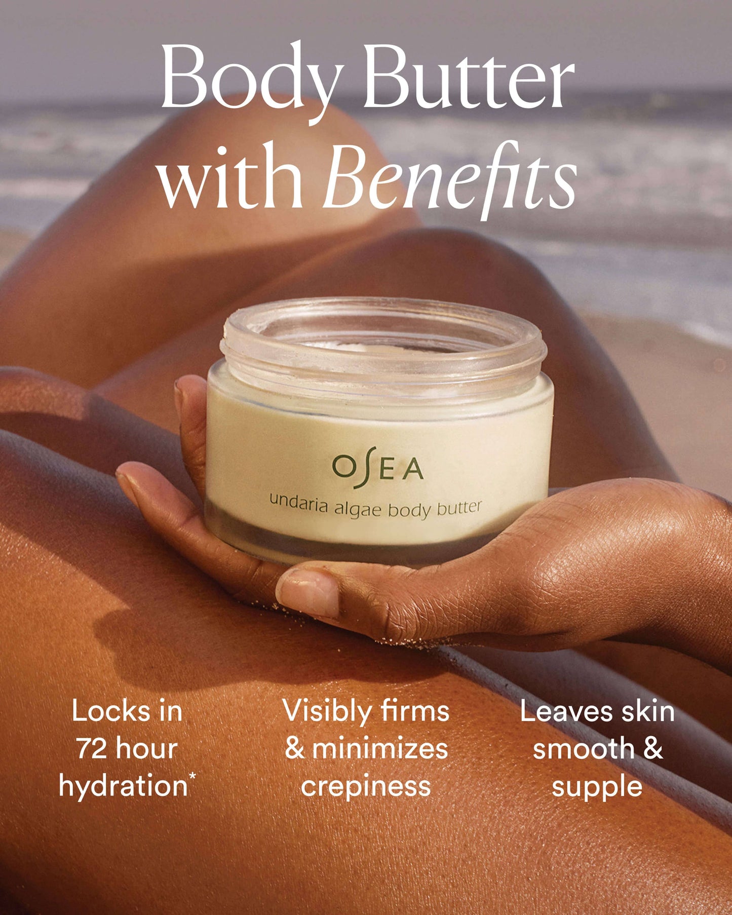 OSEA Undaria Algae Body Butter ingredients or lifestyle product image for OSEA clean beauty shoppers at My Wrinkles Gone