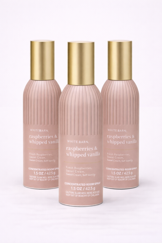 Raspberries & Whipped Vanilla Room Spray 3 Pack | Home Fragrance 1.5 Oz / 42.5 G