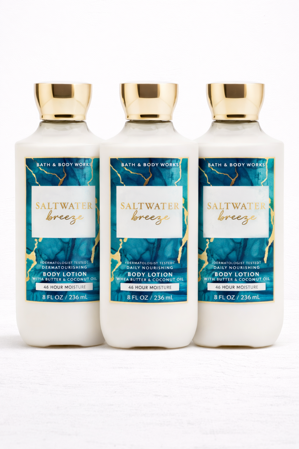 SALTWATER BREEZE BODY LOTION 8 OZ 236 ML PACK OF 3 Bath & Body Works Body Lotion 3-Pack – 8 oz Each | My Wrinkles Gone