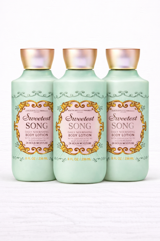 SWEETEST SONG BODY LOTION 8 OZ 236 ML PACK OF 3 Bath & Body Works Body Lotion 3-Pack – 8 oz Each | My Wrinkles Gone