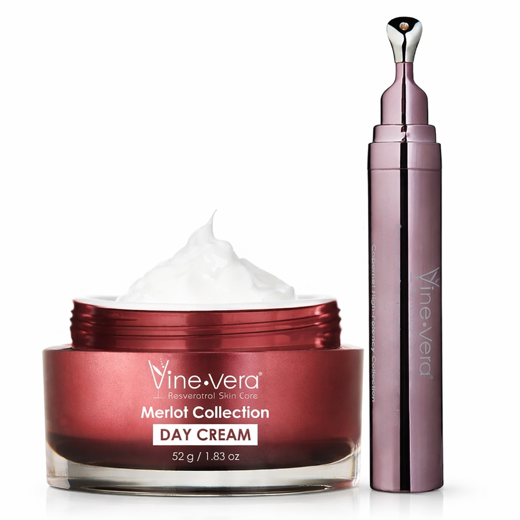 Vine Vera Merlot Day Cream & 60-Second Eye Solution Set