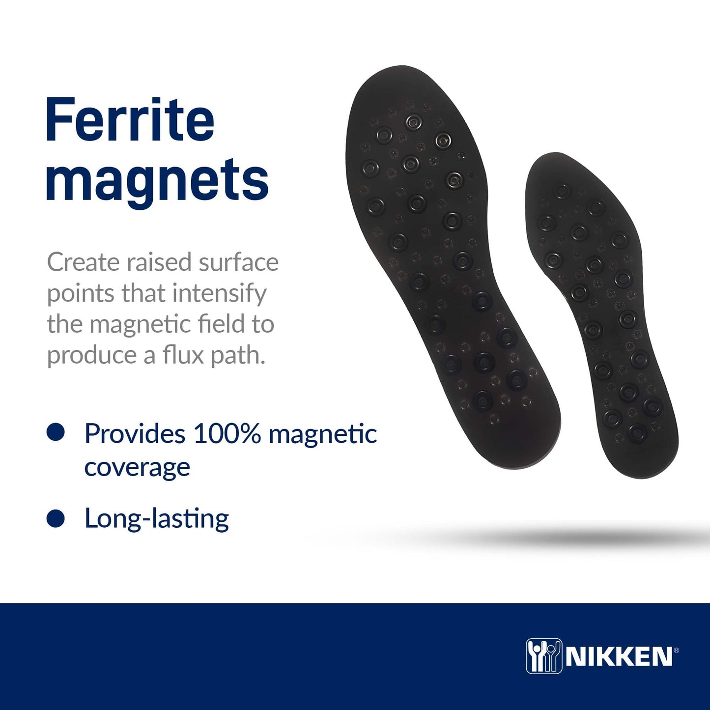 Nikken Kenko mSteps - Insoles 20213 - Women’s Shoe Sizes 5-9, Pair, Cut-to-Fit Design with Magnetic Technology