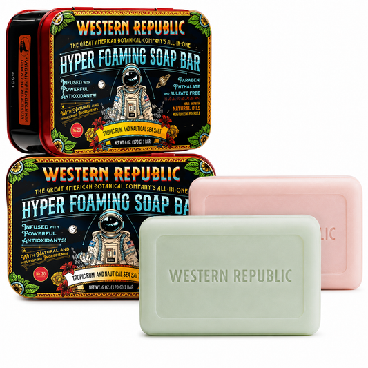 Western Republic Double Scent Men’s Soap Bar 2-Pack
