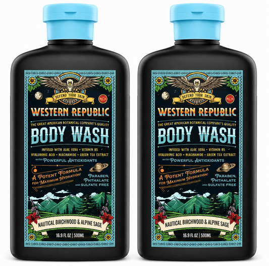 Western Republic Nautical Birchwood Body Wash 2-Pack 