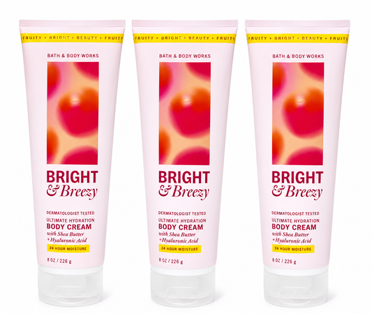 Bright & Breezy Bath & Body Works Ultimate Hydration Body Cream 3 Pack