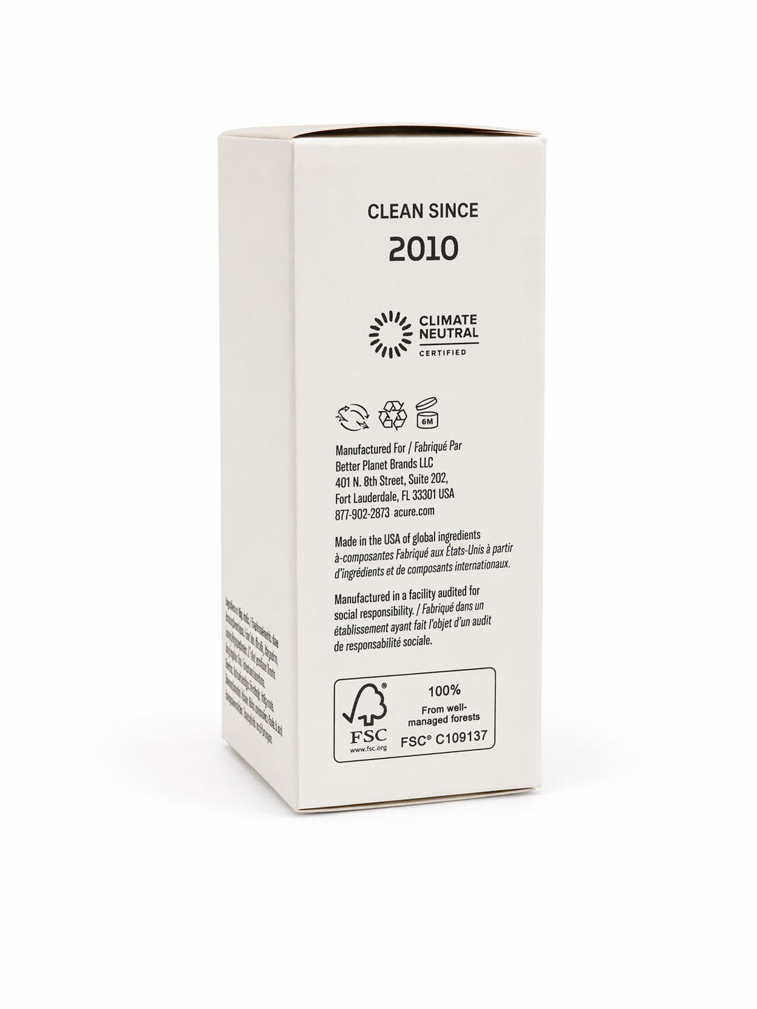 ACURE AI Peptide Serum 30mL Angle View Packaging Anti Aging Firming Serum Niacinamide Clean Beauty Skincare