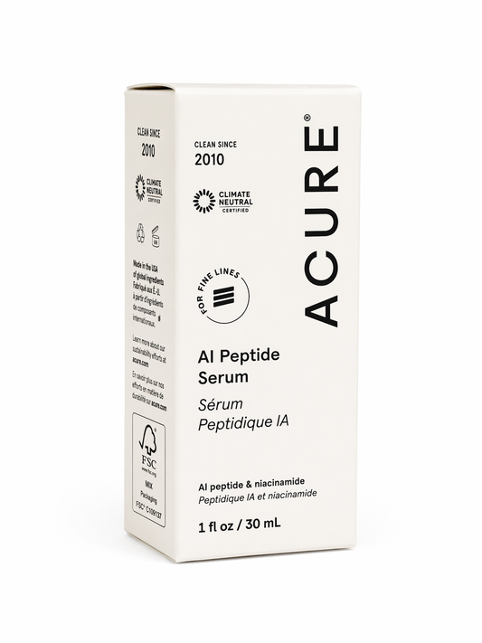 ACURE AI Peptide Serum 30mL Front Box Anti Aging Face Serum Niacinamide Firming Hydrating Clean Skincare