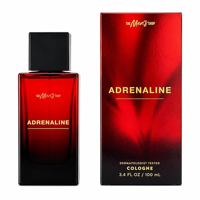 Bath & Body Works ADRENALINE Men’s Cologne 3.4 fl oz red bottle