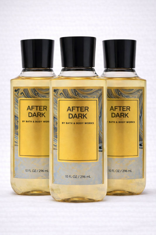 Body Wash Pack of 3 – AFTER DARK 10 FL OZ / 295 ML | SHOWER GEL – Gentle Daily Cleanser – 10 fl oz Each