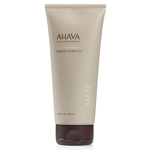 Premium AHAVA men’s mineral shower gel with Dead Sea skincare ingredients designed to cleanse, hydrate, and refresh skin daily.
