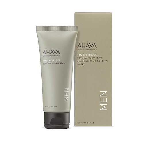 Premium AHAVA men’s hand moisturizer with mineral-rich Dead Sea skincare designed to nourish dry hands and support modern grooming routines.