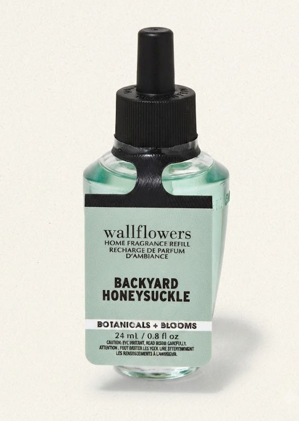 BACKYARD HONEYSUCKLE Bath & Body Works Wallflowers Fragrance Refill, 0.8 oz floral home scent bulb