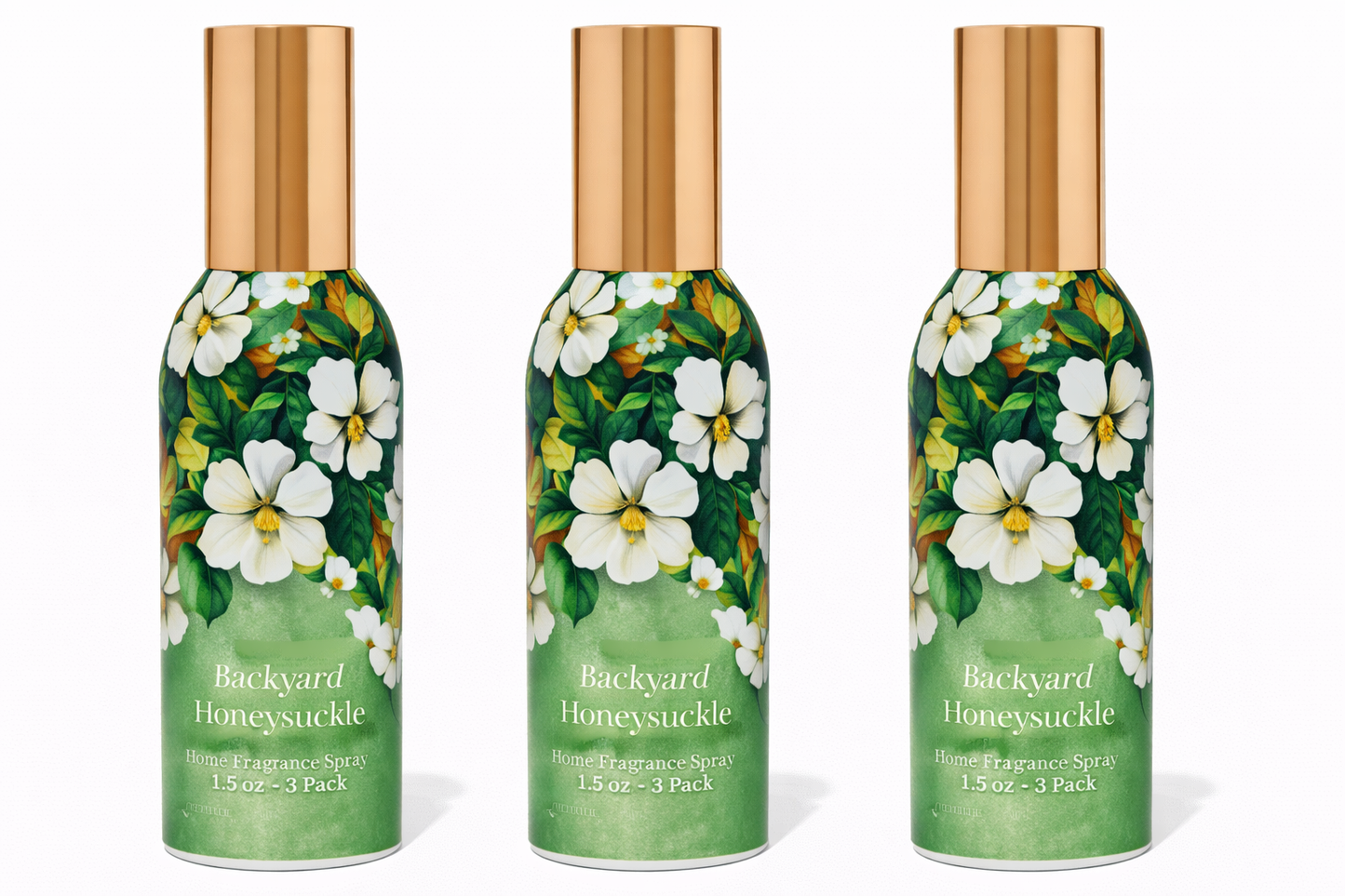Backyard Honeysuckle Room Spray 3-Pack | Long-Lasting Home Fragrance