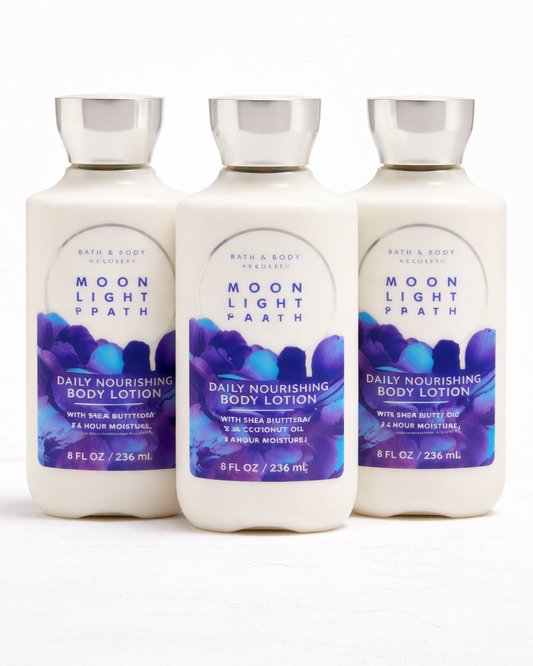 MOONLIGHT PATH BODY LOTION 8 OZ 236 ML PACK OF 3 Bath & Body Works Body Lotion 3-Pack – 8 oz Each | My Wrinkles Gone