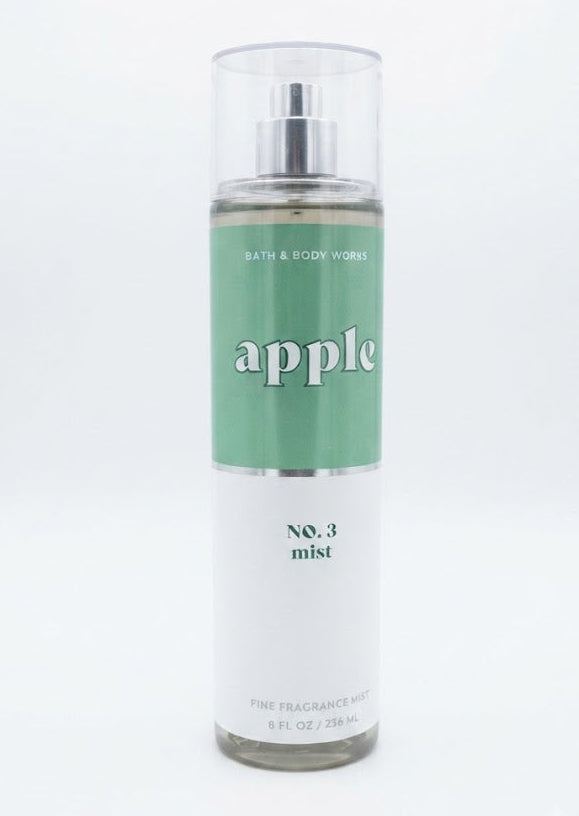 Bath & Body Works APPLE NO. 3 Fine Fragrance Mist 8 oz single bottle with fresh apple scent