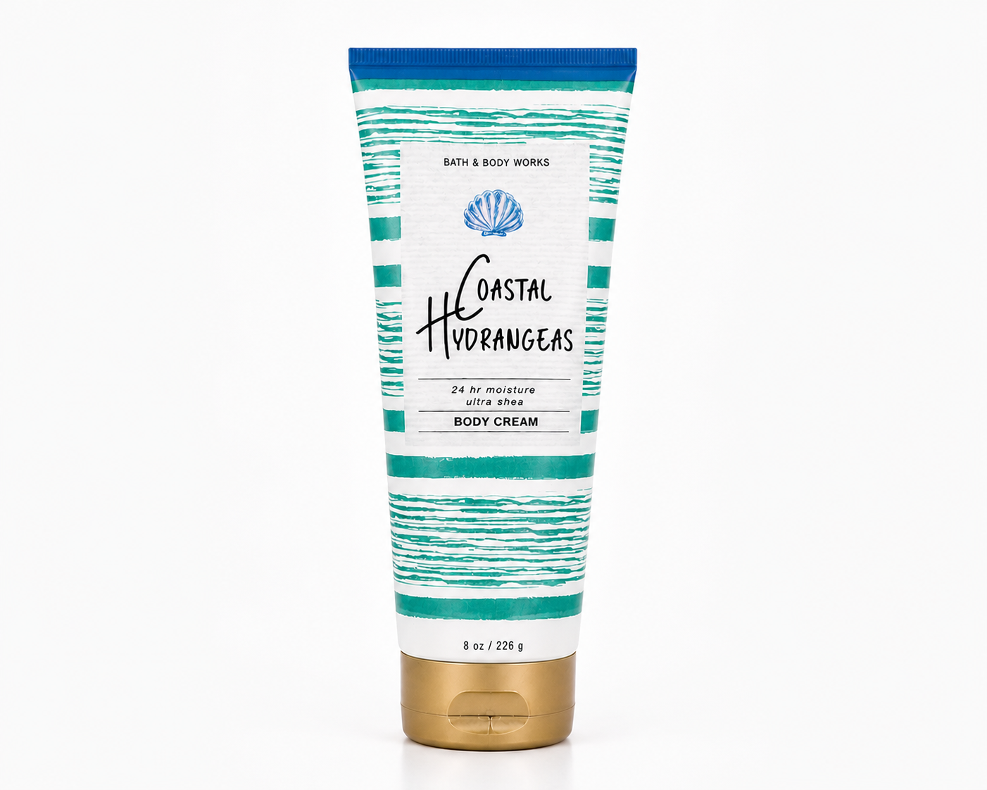 Bath & Body Works COASTAL HYDRANGEAS body cream 8 oz moisturizing coastal scented lotion