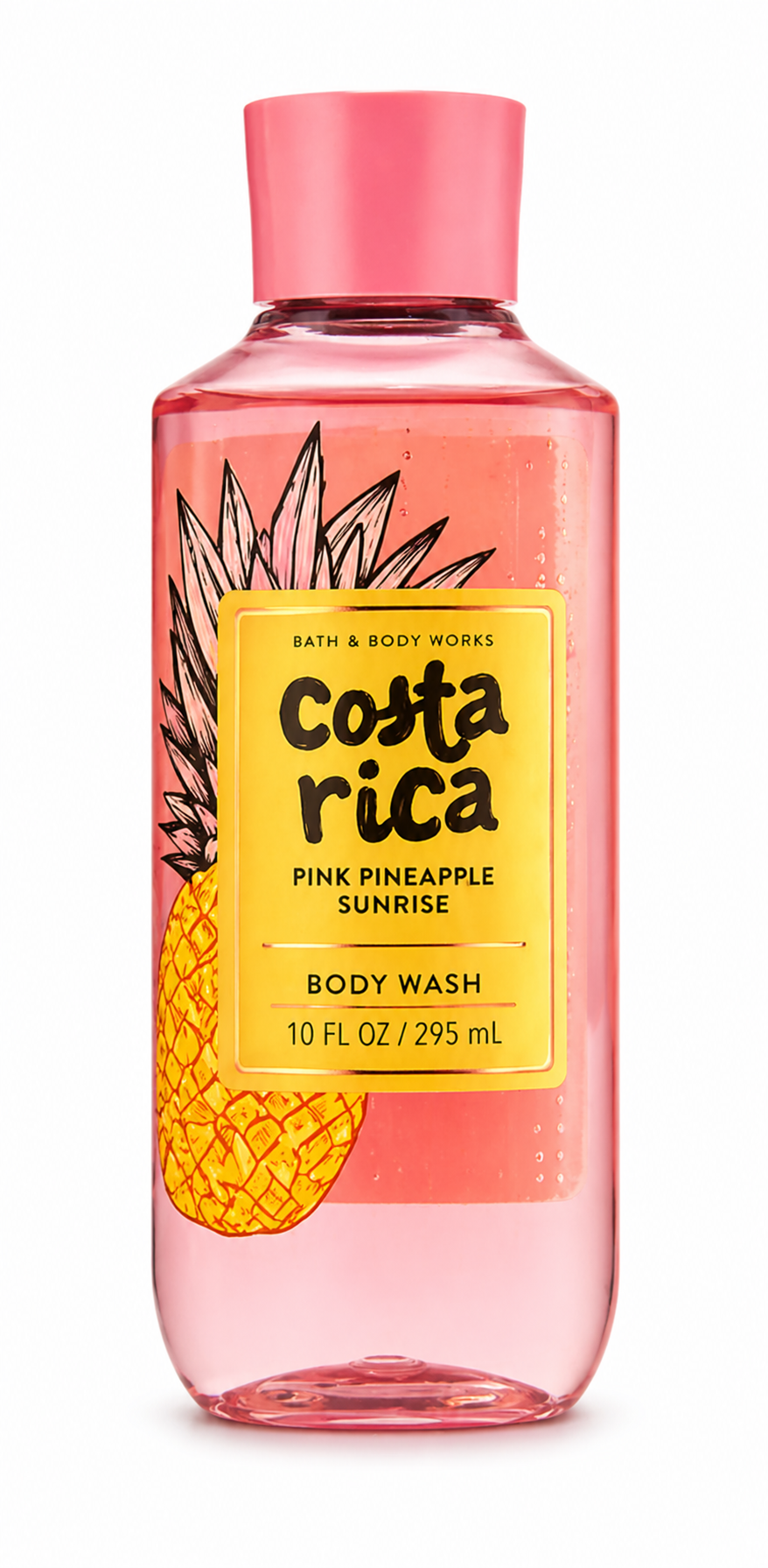 Bath & Body Works COSTA RICA Pink Pineapple Sunrise body wash 10 oz tropical shower gel pineapple scent women