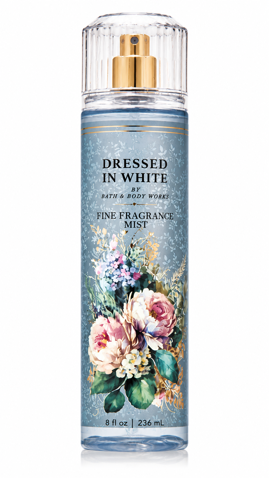 Bath & Body Works DRESSED IN WHITE fragrance mist 8 oz elegant floral body spray women