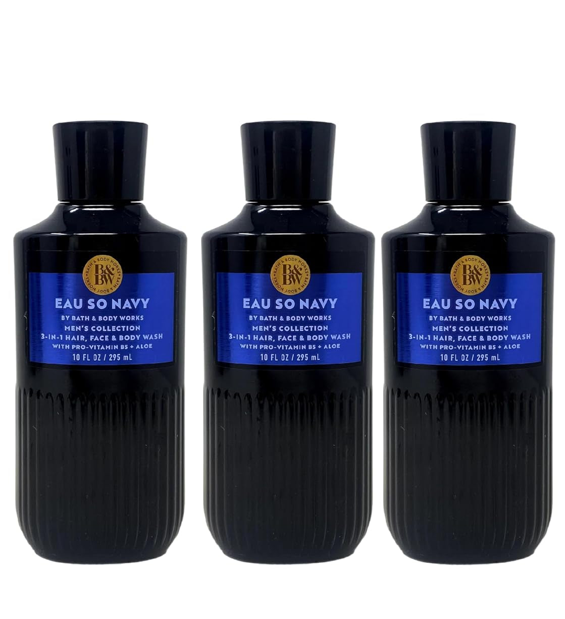 EAU SO NAVY Bath & Body Works Body Wash 3-Pack - 10 oz Each 