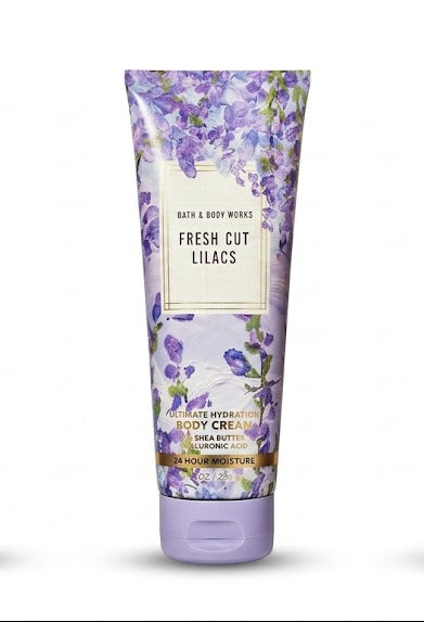 Bath & Body Works Fresh Cut Lilacs body cream 8 oz ultra moisturizing shea butter cream floral lilac scent smooth skin